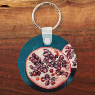 Pomegranate Vegan Fruit Gourmet Foodie Souvenir Keychain