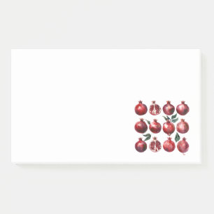 Pomegranate Watercolor Art Post-it Notes