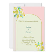 pomegranate wedding invitation