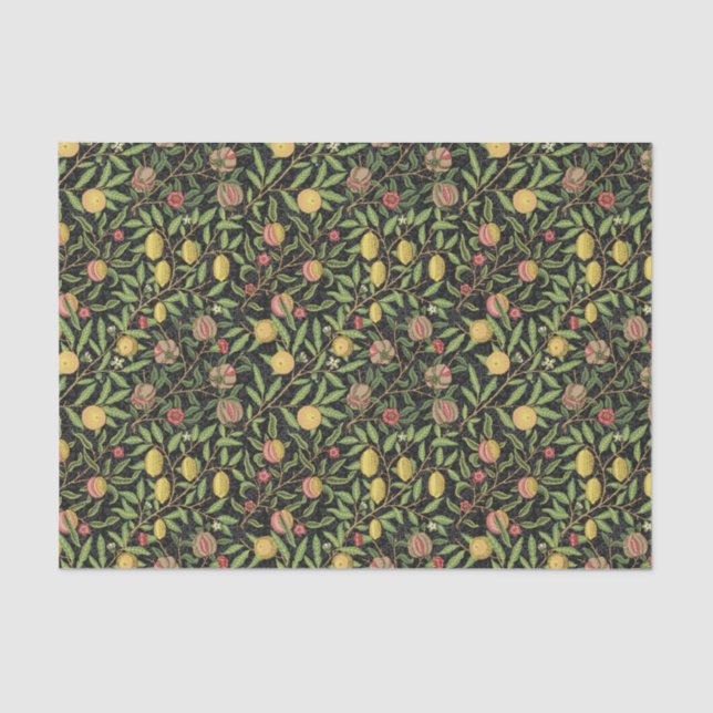 Pomegranate William Morris original black Tissue P Tissue Paper (Front)