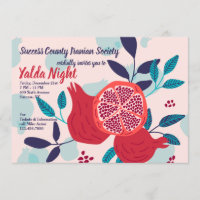 Pomegranate Yalda Invitations