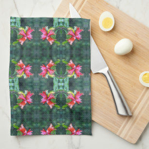Pomegranates Growing Kitchen Towel