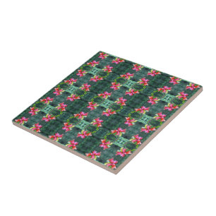Pomegranates Growing Tile