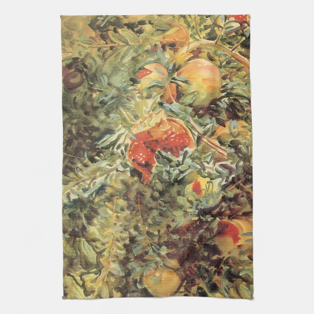 Pomegranates II by John Singer Sargent Kitchen Towel (Vertical)