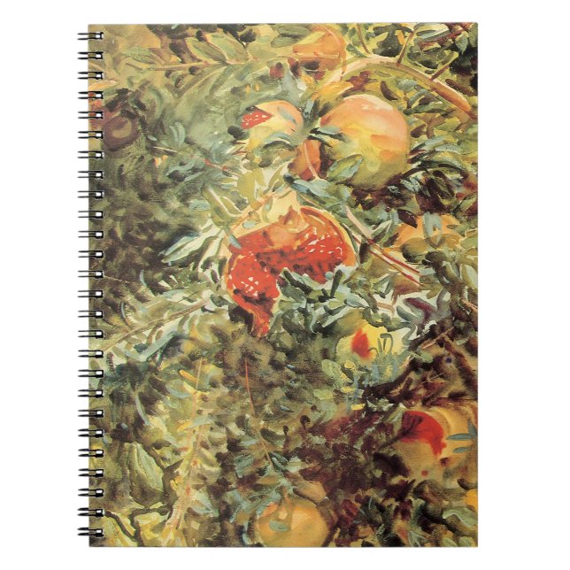 Pomegranates II by John Singer Sargent Notebook (Front)