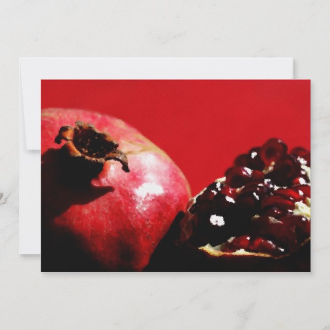 Pomegranates on Red (Front)