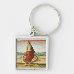 Pomeiooc Elder in a winter garment Keychain
