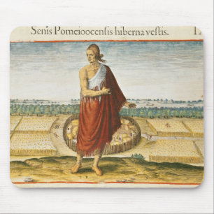 Pomeiooc Elder in a winter garment Mouse Pad