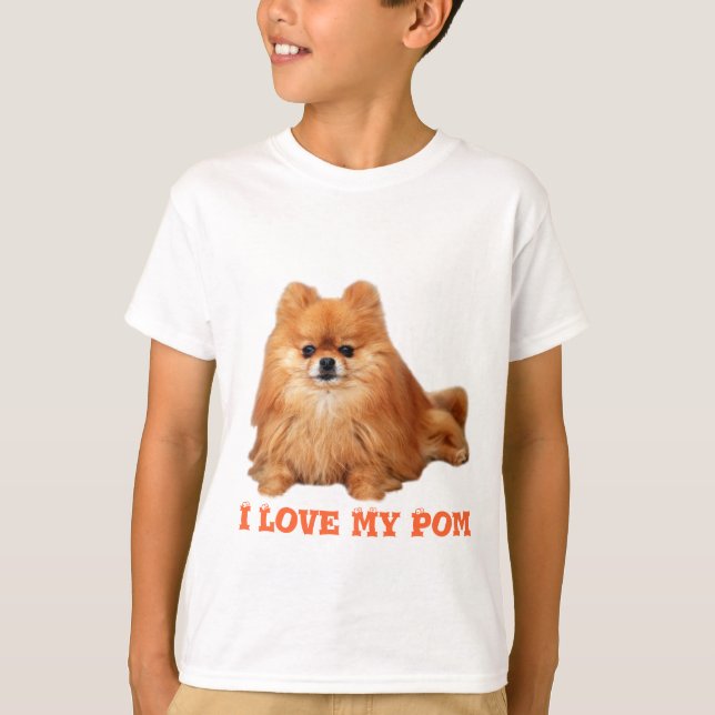 Pomeranian badine le T-shirt (Devant)