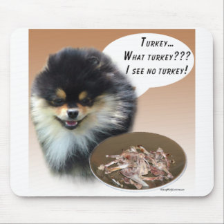 Pomeranian (blktan) Turkey Mouse Pad
