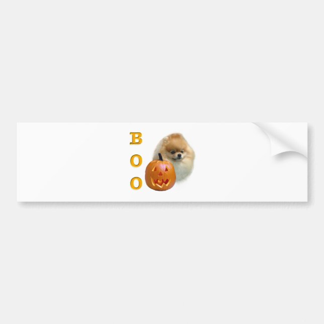 Pomeranian Boo Bumper Sticker (Front)