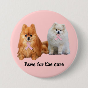 Pomeranian Breast Cancer Button