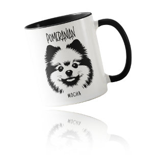 Pomeranian Breed Edgy Pop Art Custom Dog Lover Mug