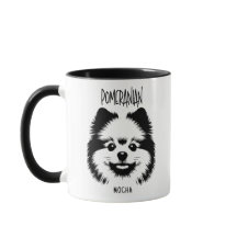 Pomeranian Breed Edgy Pop Art Custom Dog Lover