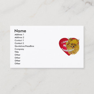 Pomeranian Business Card