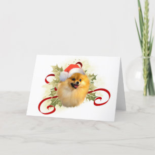 Pomeranian Christmas Card