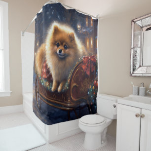 Pomeranian Christmas Festive Season Brushed 