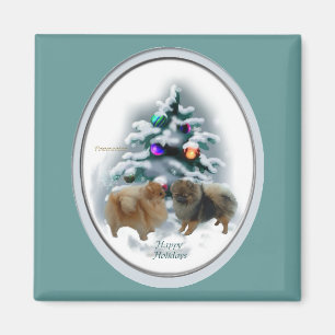 Pomeranian Christmas Gifts Magnet