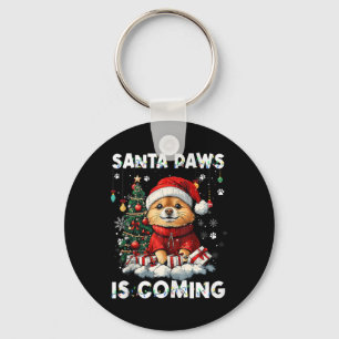 Pomeranian Christmas Tree Decorations Dog Lover Xm Keychain