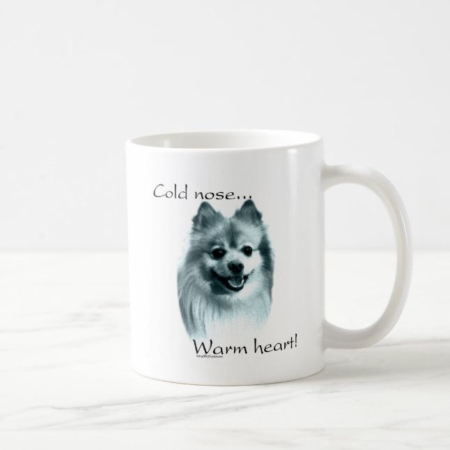 Pomeranian Cold Nose Warm Heart Coffee Mug (Right)
