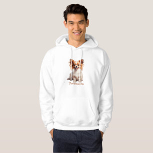 Pomeranian Colour Silhouette Hoodie