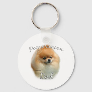 Pomeranian Dad 2 Keychain