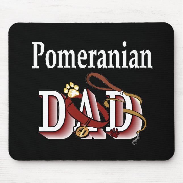 Pomeranian Dad Gifts Mouse Pad (Front)