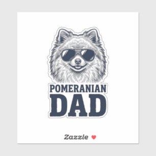 Pomeranian Dad Vintage Engraving Dog Lover Design_