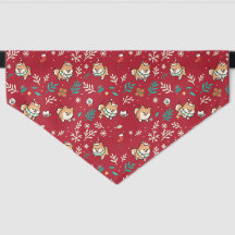 Pomeranian Dog Bandana Christmas Cute Kawaii