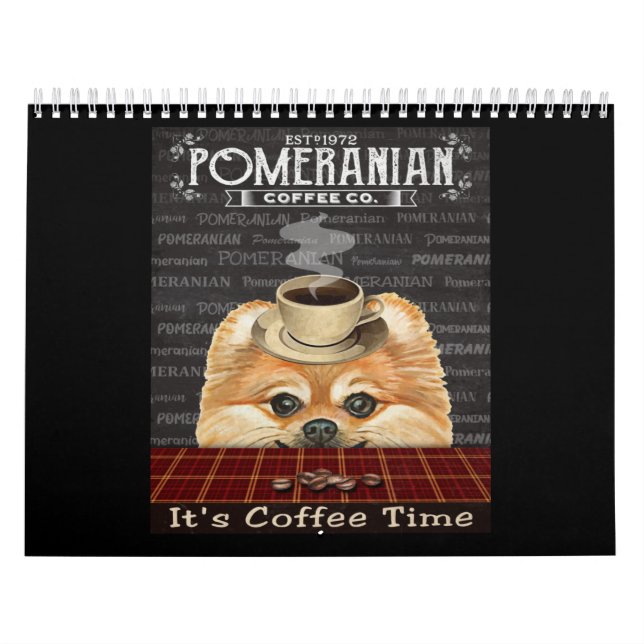 Pomeranian Dog Coffee Calendar (Cover)