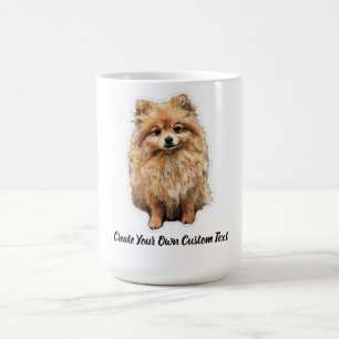 Pomeranian Dog Create Your Own Custom Text Coffee Mug