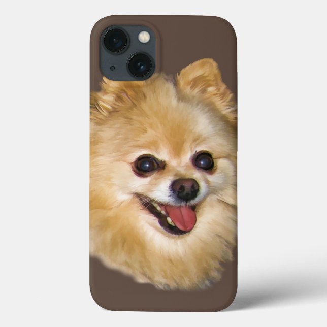 Pomeranian Dog Customizable Case-Mate iPhone Case (Back)