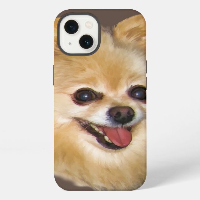 Pomeranian Dog Customizable iPhone Case (Back)