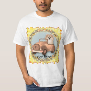 Pomeranian Dog Driving Car T-Shirt