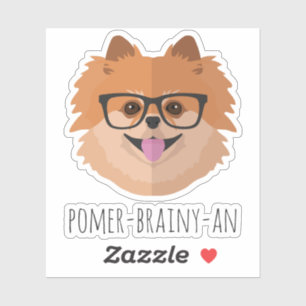 Pomeranian Dog In Nerd Glasses Custom Hipster