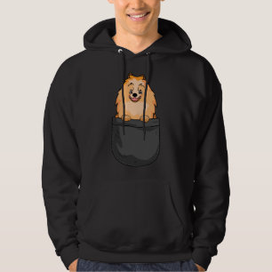 Pomeranian Dog In Pocket Dog Cute Hoodie