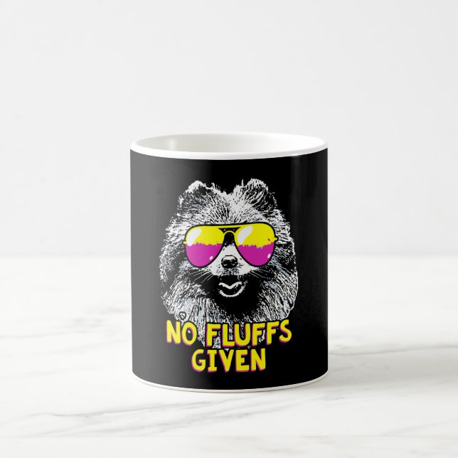 Pomeranian Dog Lover Gift No Fluffs Given Coffee Mug (Center)