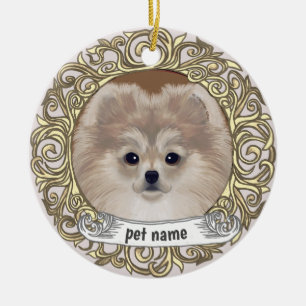 Pomeranian Dog Loving Memory ornament