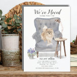 Pomeranian Dog | Moving Announcement<br><div class="desc">Announce your new home address to your friends & family with our adorable Pomeranian dog moving announcement card. Easy to customize with your new address, phone # & email address. Turn our stylish announcement over to view a coordinating back for a special touch. Visit our shop to view our large...</div>