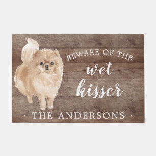 Pomeranian Dog Personalized Door Mat