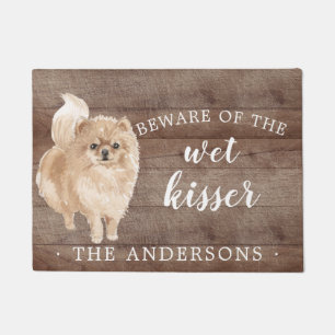 Pomeranian Dog Personalized Door Mat