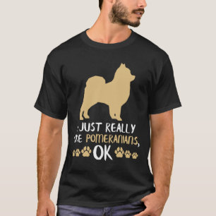 Pomeranian Dog Pom Mom Pomeranian Lover T-Shirt