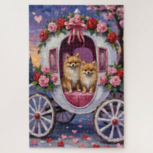 Pomeranian Dog Valentine's Day  Jigsaw Puzzle