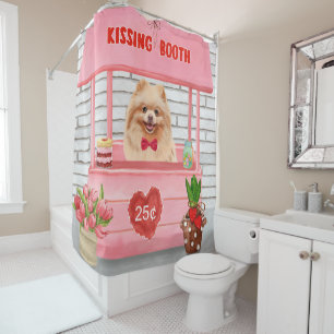 Pomeranian Dog Valentine's Day Kissing Booth