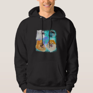 Pomeranian Emeral Night Hoodie