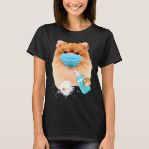 Pomeranian Face Mask T-Shirt