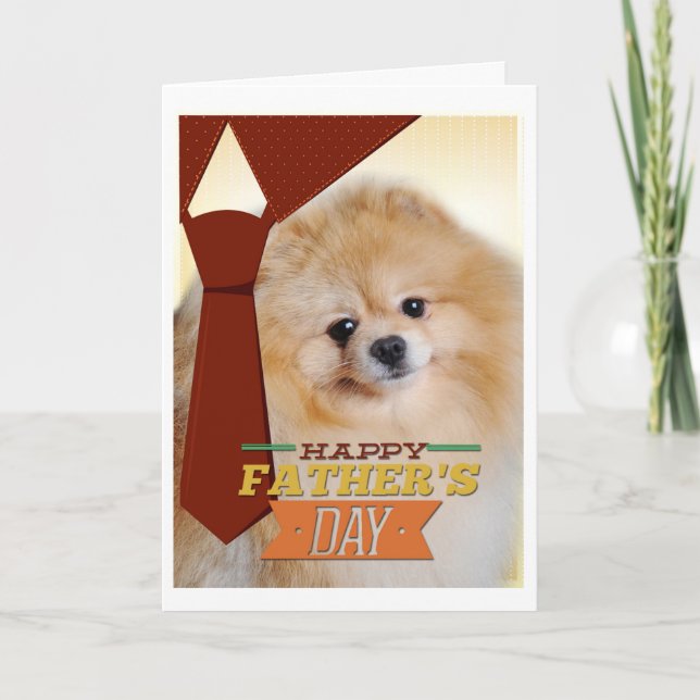 Pomeranian Father's Day Card (Front)