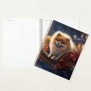 Pomeranian Fêtes de Noël Brossé