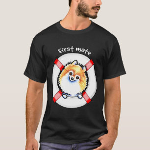 Pomeranian First Mate Fitted T-Shirt