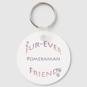 Pomeranian Furever Keychain